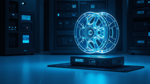 Holographic projector device, 3D display technology, entertainment system, futuristic design